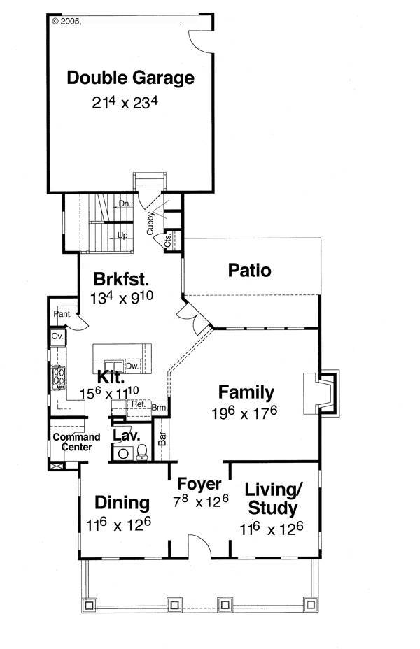 First Floor image of Bedford- A House Plan